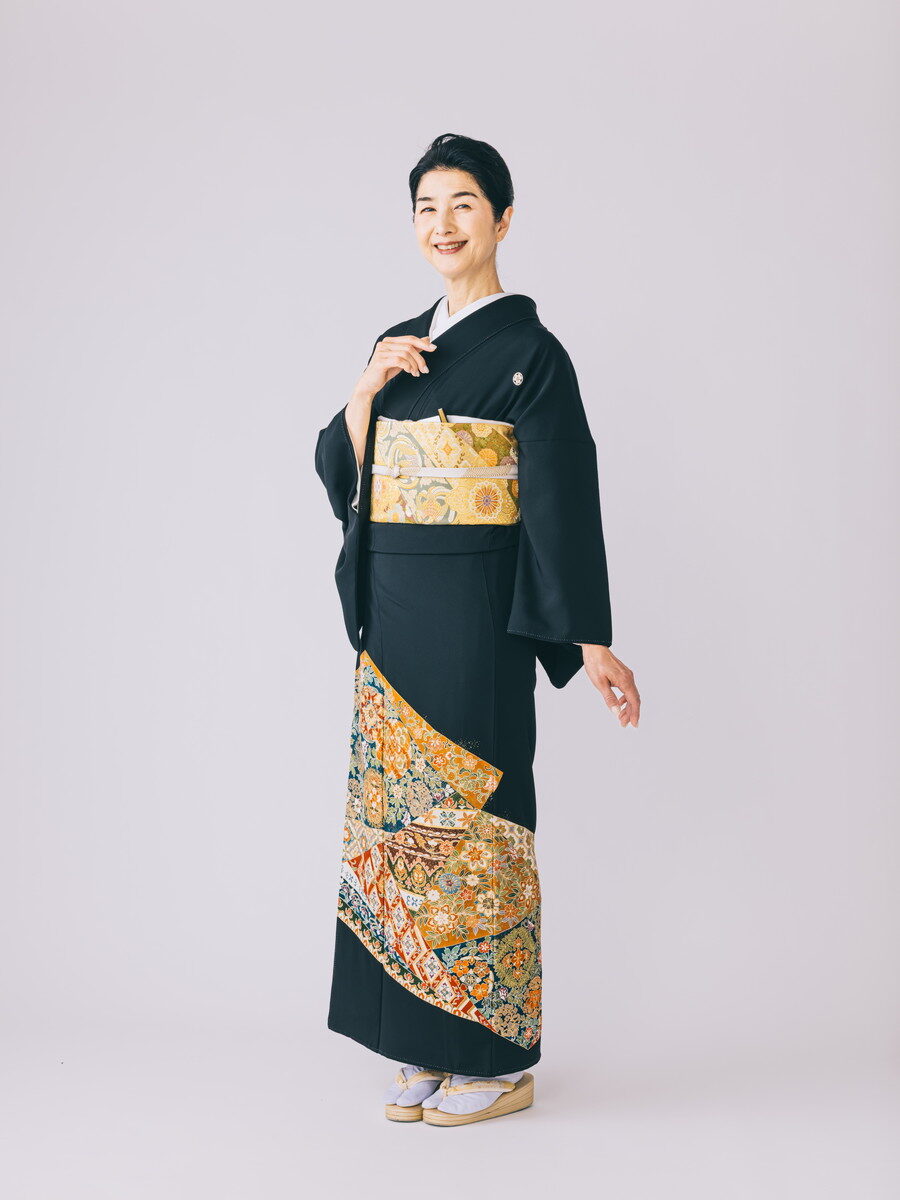 きりばめ刺繍花丸文 / 414781