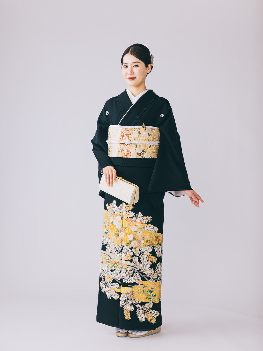 枝若松金銀箔置花がすみ / 414868